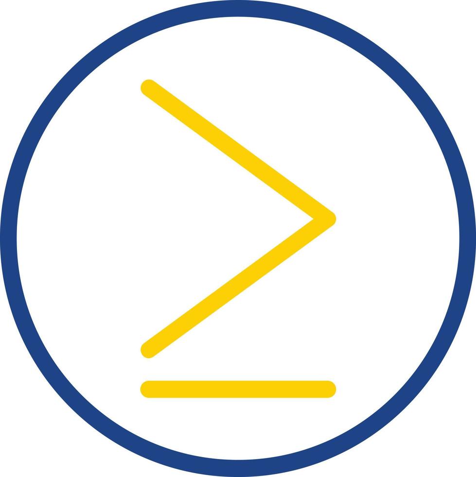 Greater Than Vector Icon Design