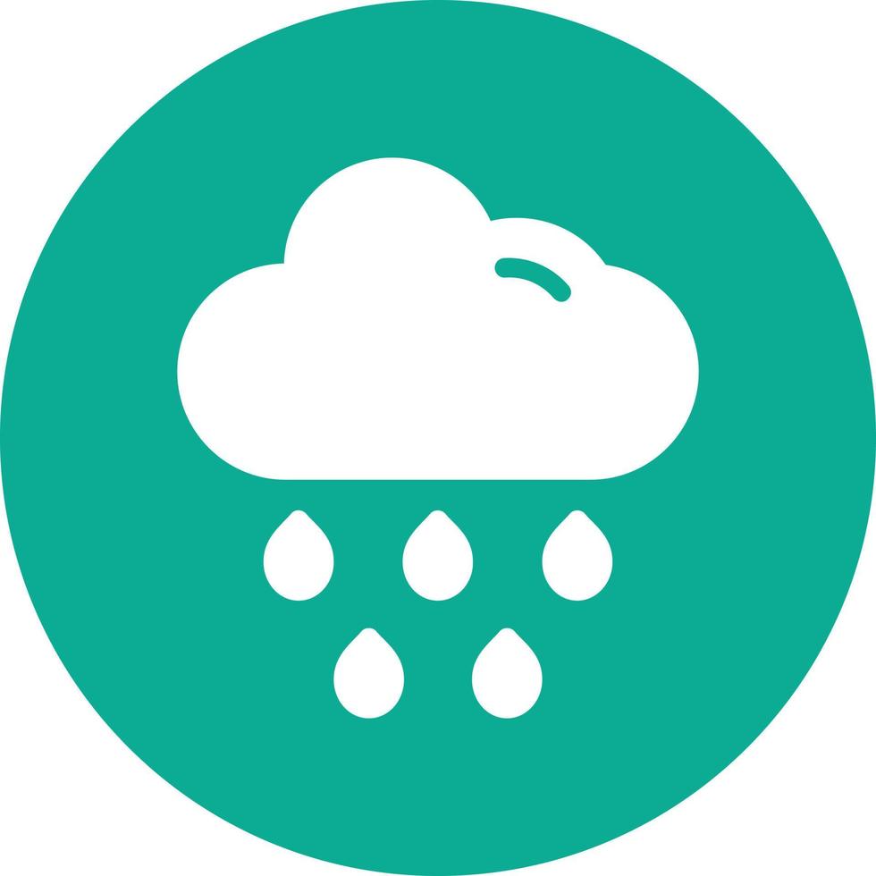 Cloud Rain Vector Icon Design
