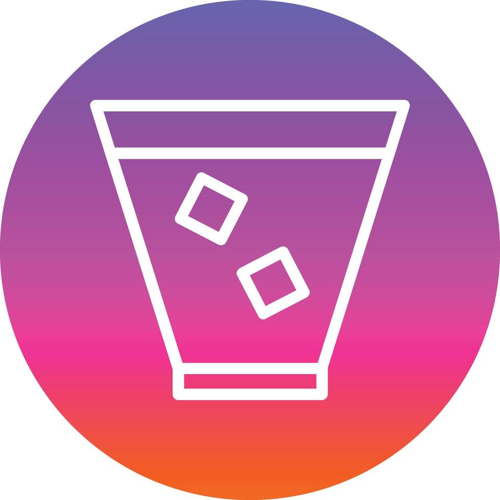 Glass Whiskey Vector Icon Design