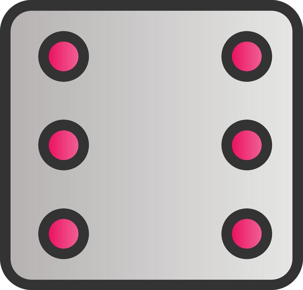 Dice Six Vector Icon Design