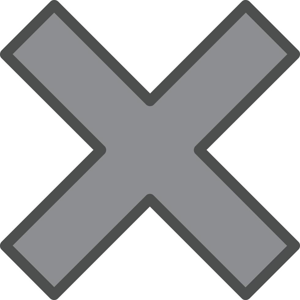 Cross Vector Icon Design