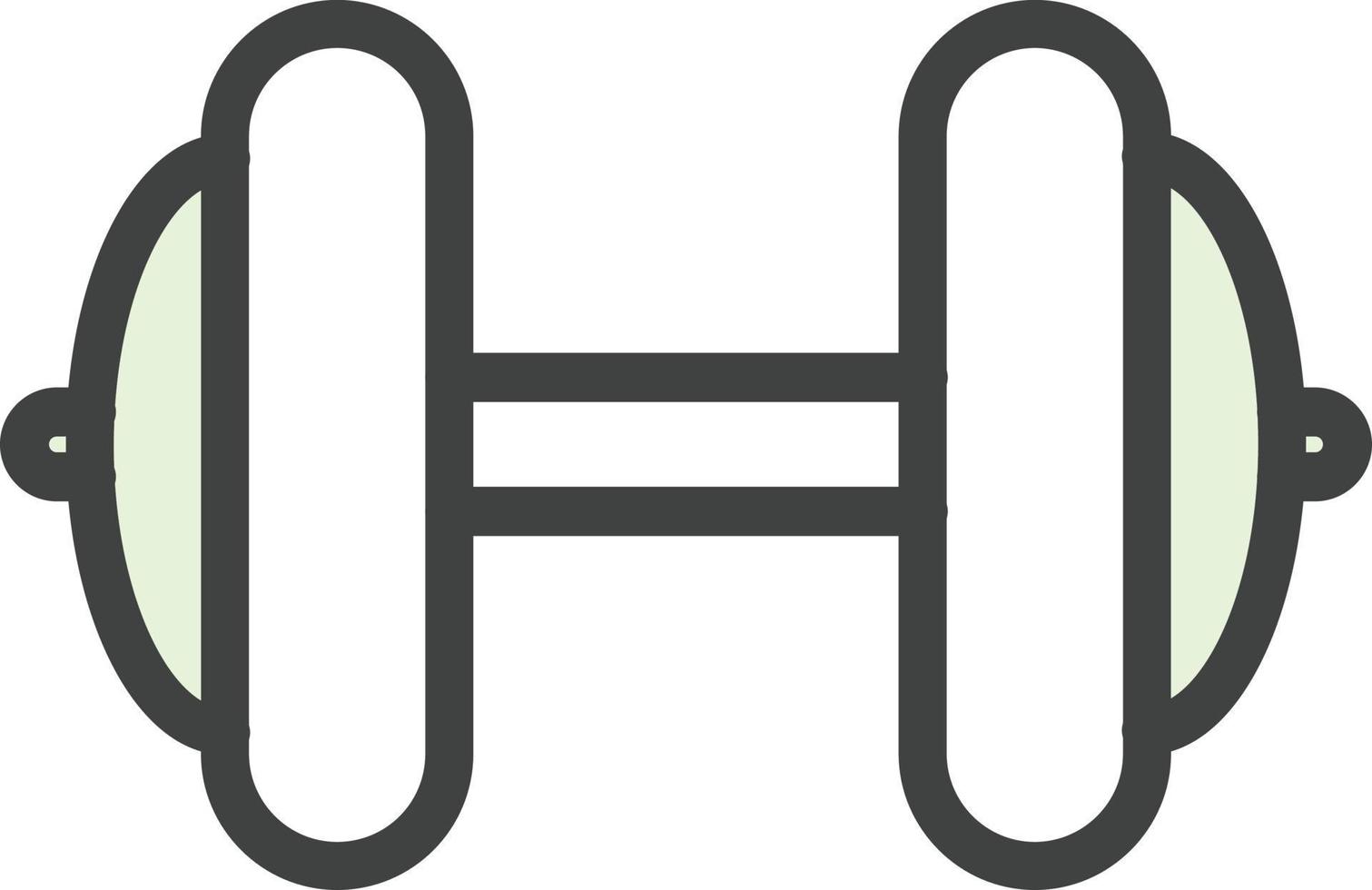 Dumbbell Vector Icon Design