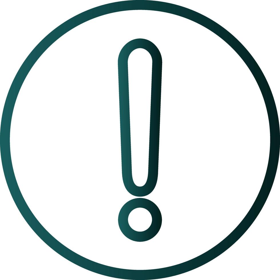 Exclamation Circle Vector Icon Design