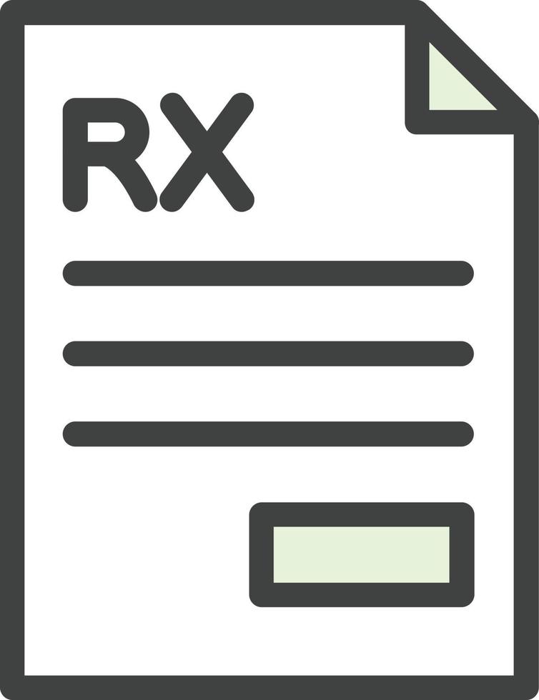 Prescription Vector Icon Design