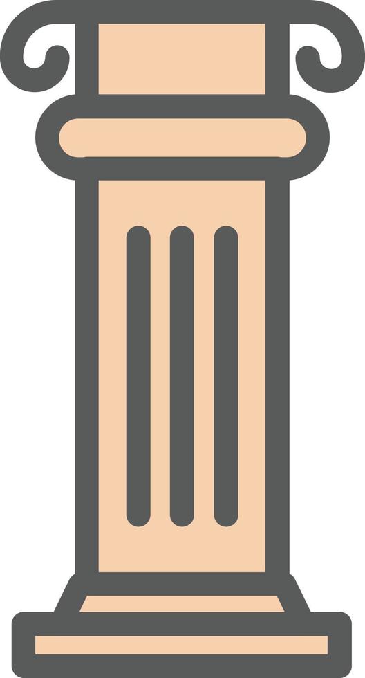 Columns Vector Icon Design