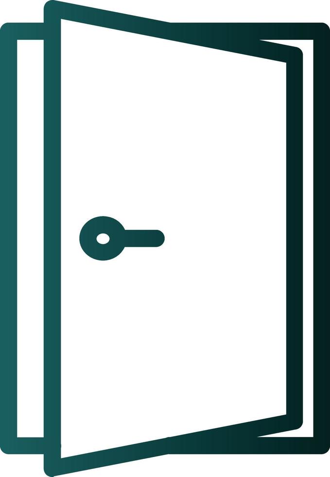 Door Open Vector Icon Design