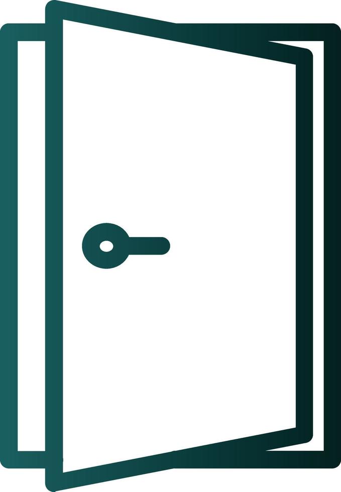 Door Open Vector Icon Design