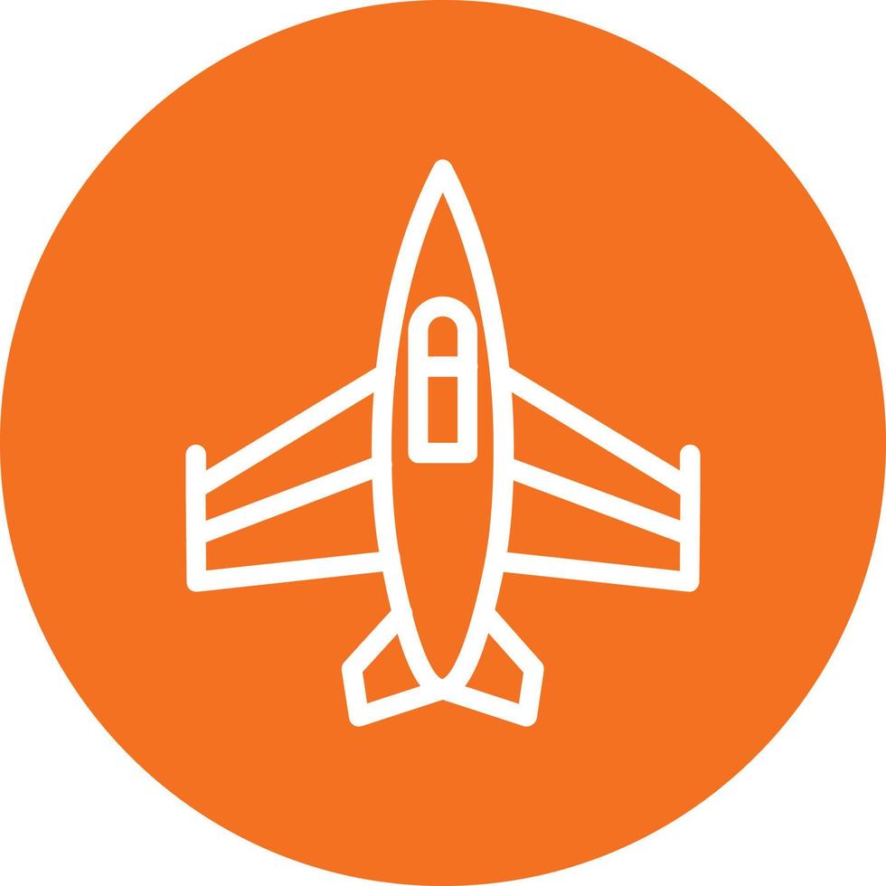 diseño de icono de vector de avión de combate