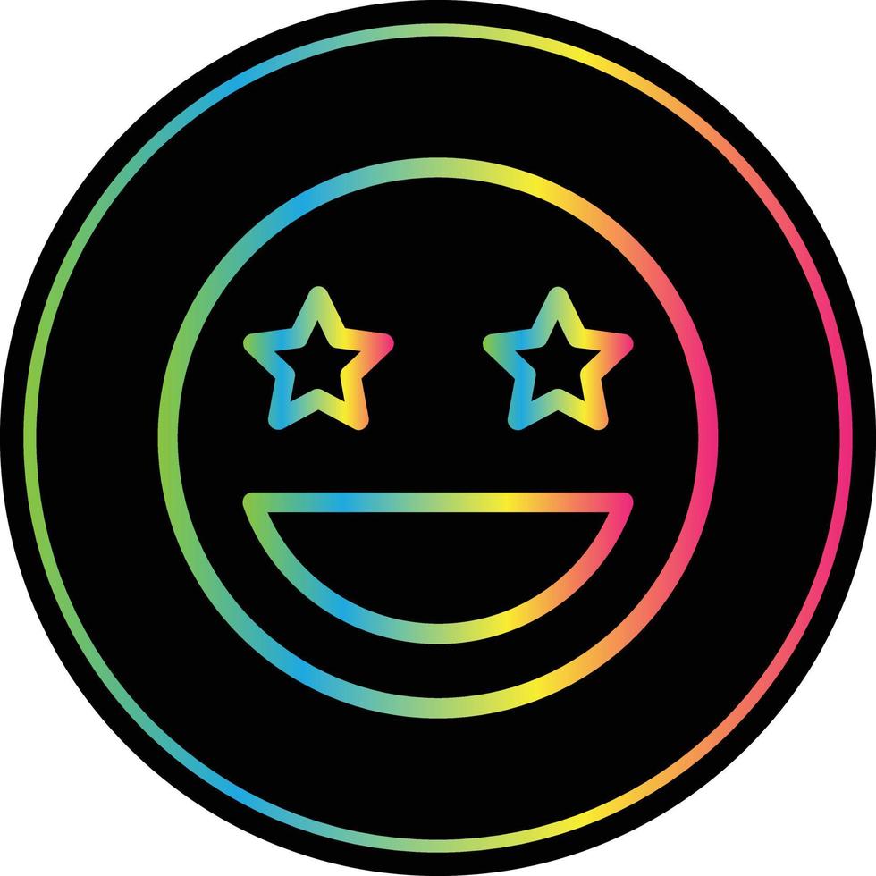 Grin Stars Vector Icon Design