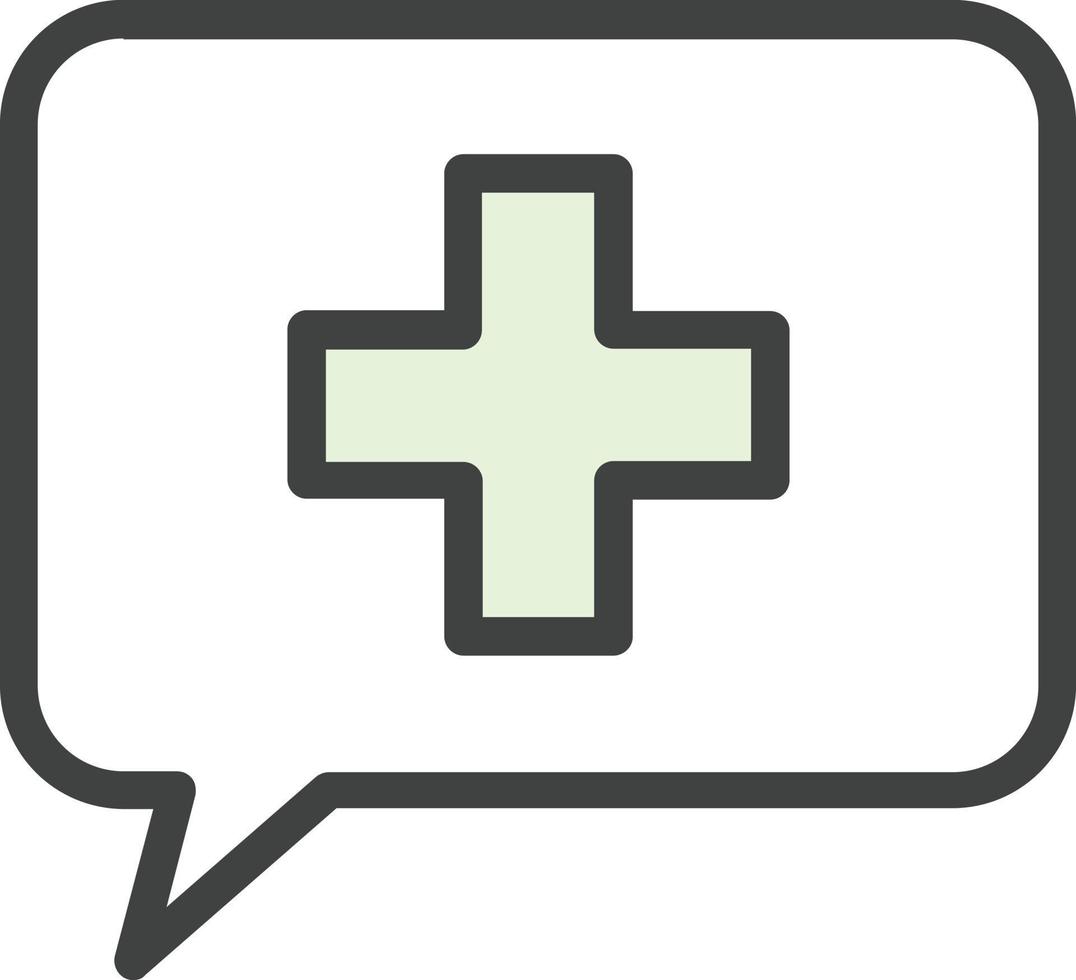 Comment Medical Vector Icon Design