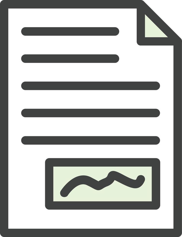 File Signature Vector Icon Design
