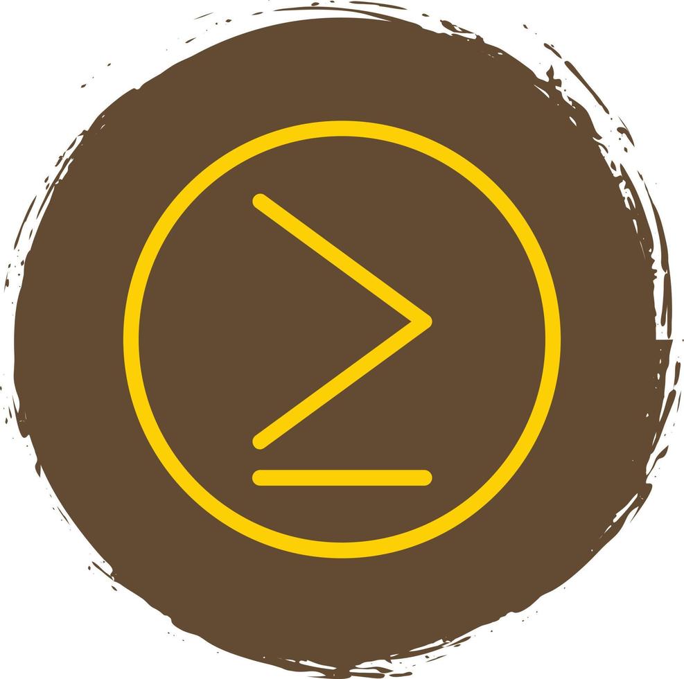 Greater Than Vector Icon Design