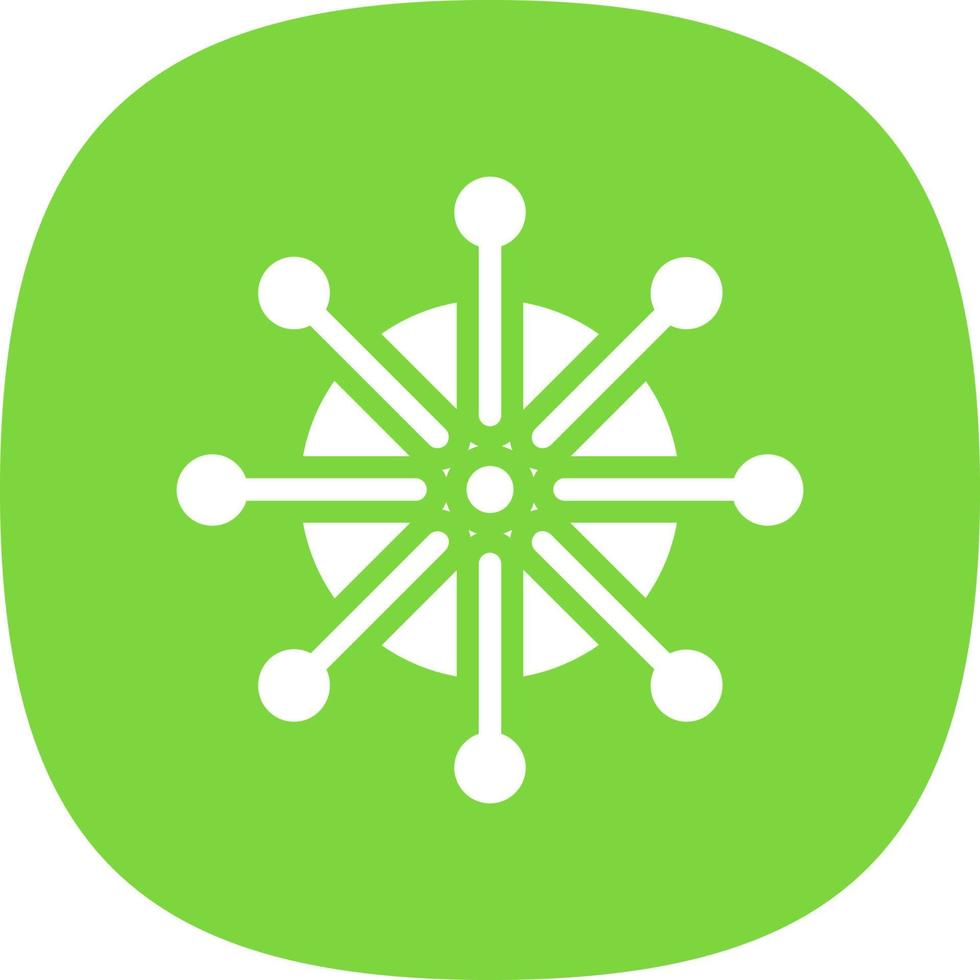 Dharmachakra Vector Icon Design