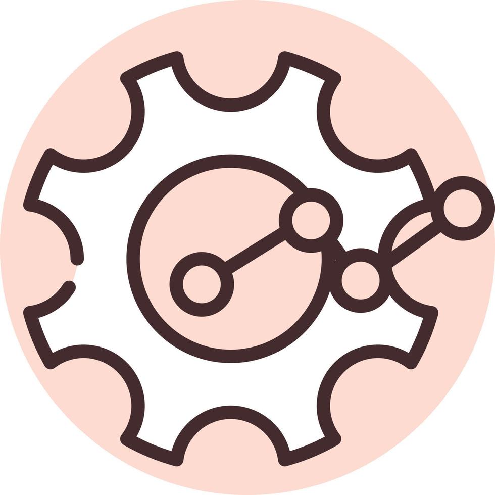 Blockchain generate, icon, vector on white background.