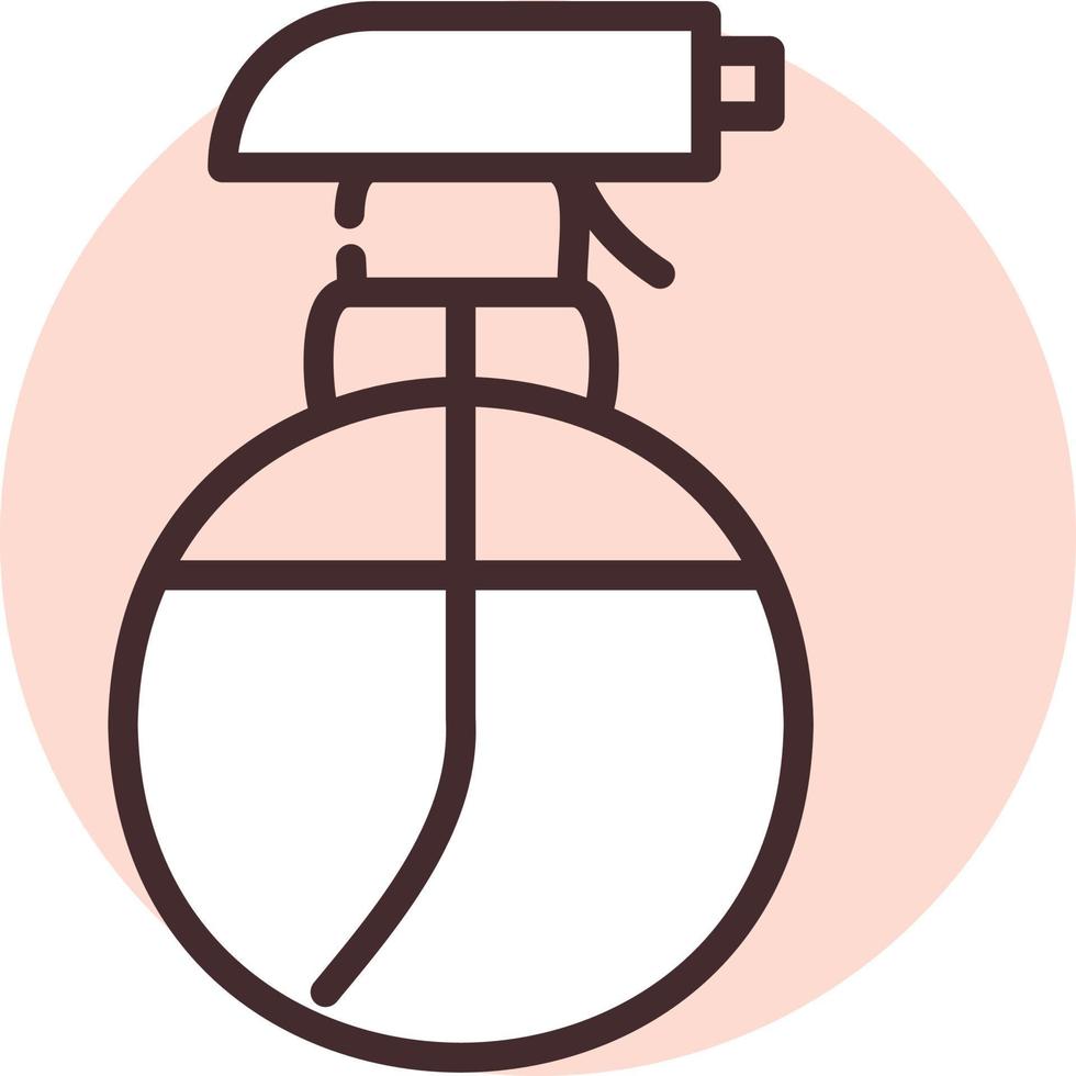 Cleaning spray, icon, vector on white background.