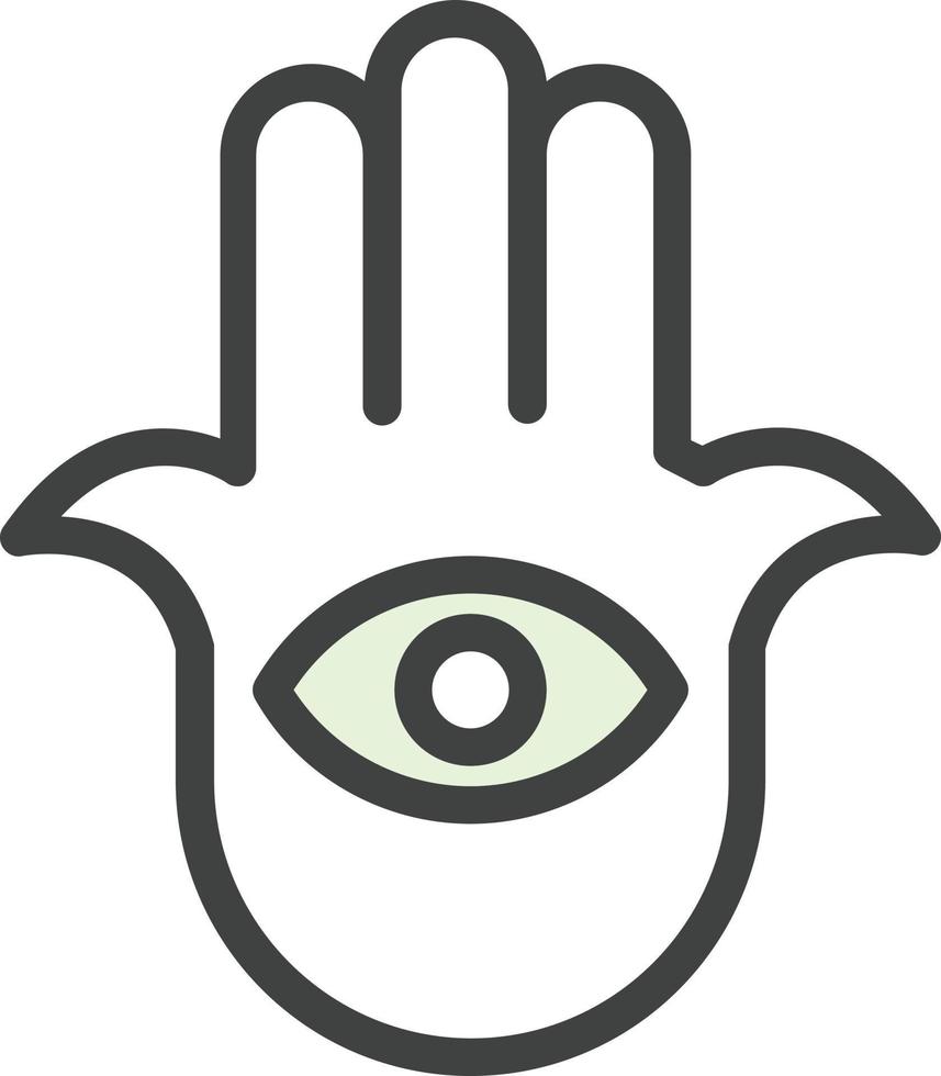 Hamsa Vector Icon Design