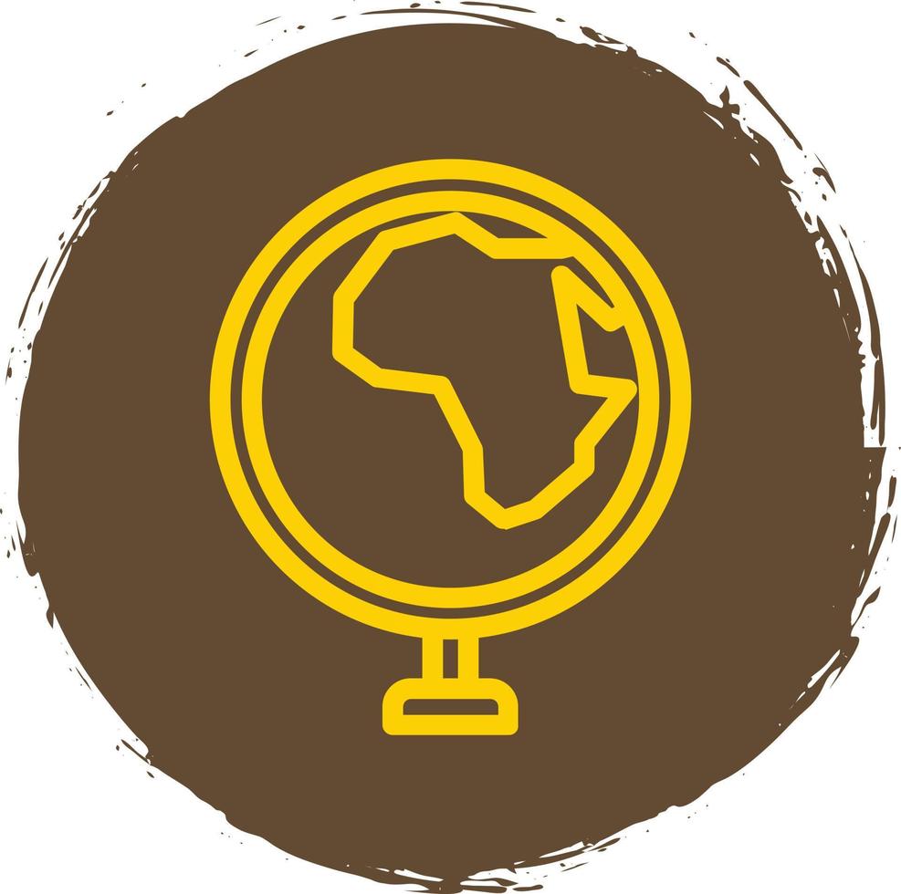 Globe Africa Vector Icon Design