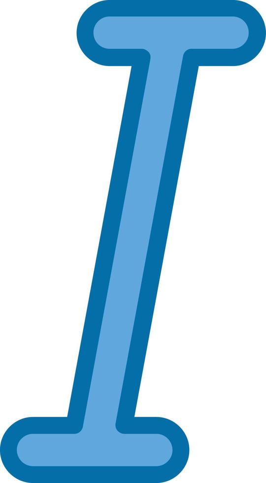Italic Vector Icon Design