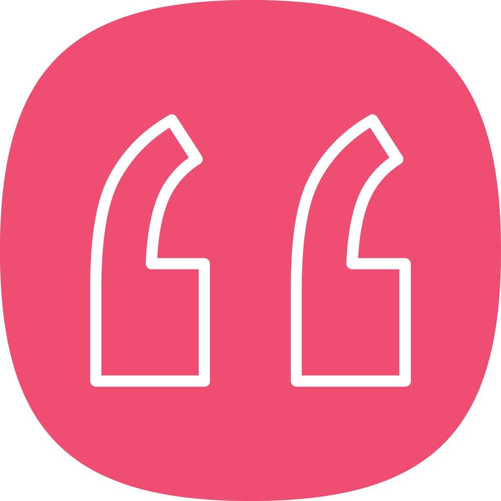 Quote Left Vector Icon Design