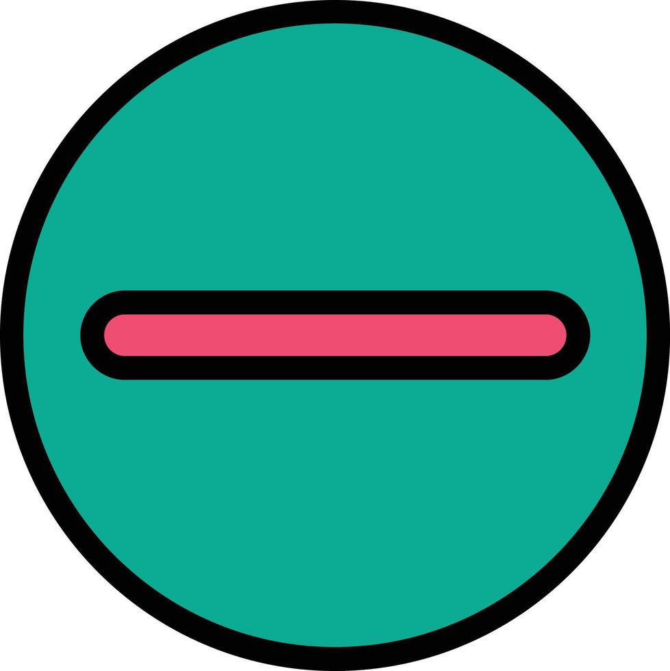 Minus Circle Vector Icon Design