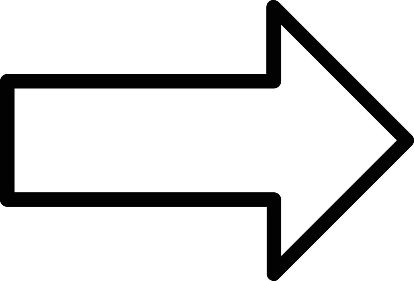 Long Arrow Alt Right Vector Icon Design
