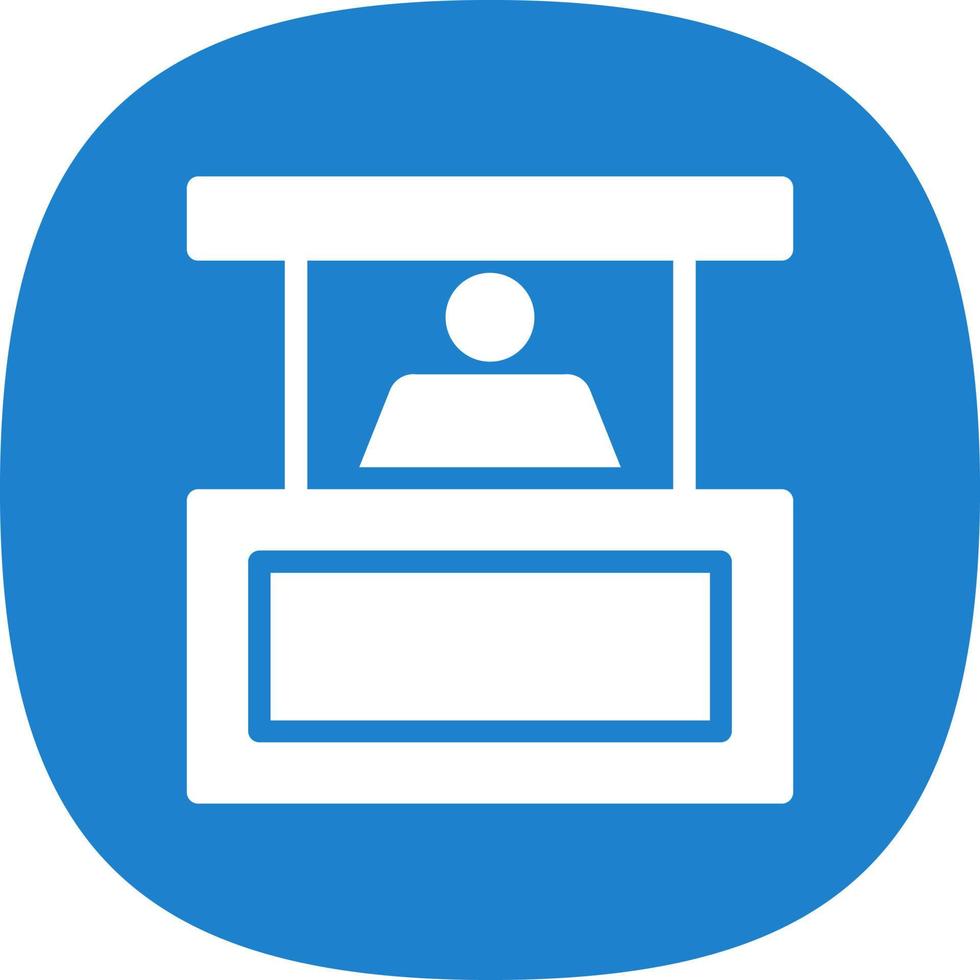 Person Booth Vector Icon Design