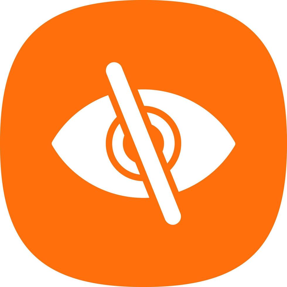 Eye Slash Vector Icon Design