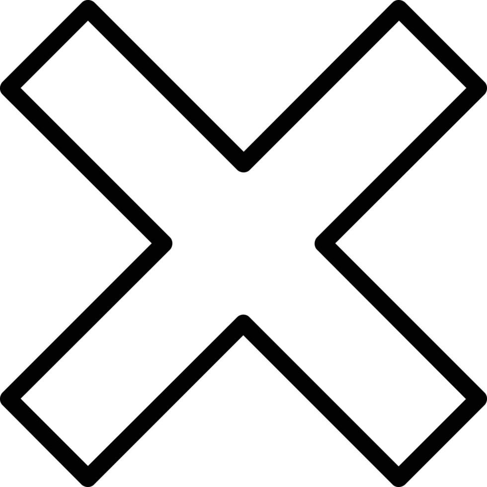 Cross Vector Icon Design