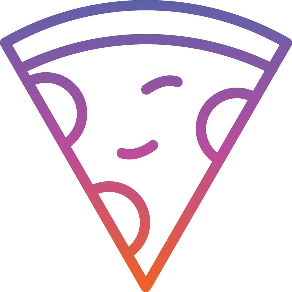 Pizza Slice Vector Icon Design