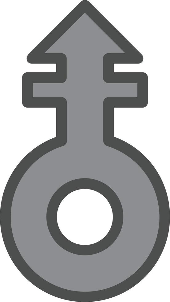 Mars Stroke V Vector Icon Design