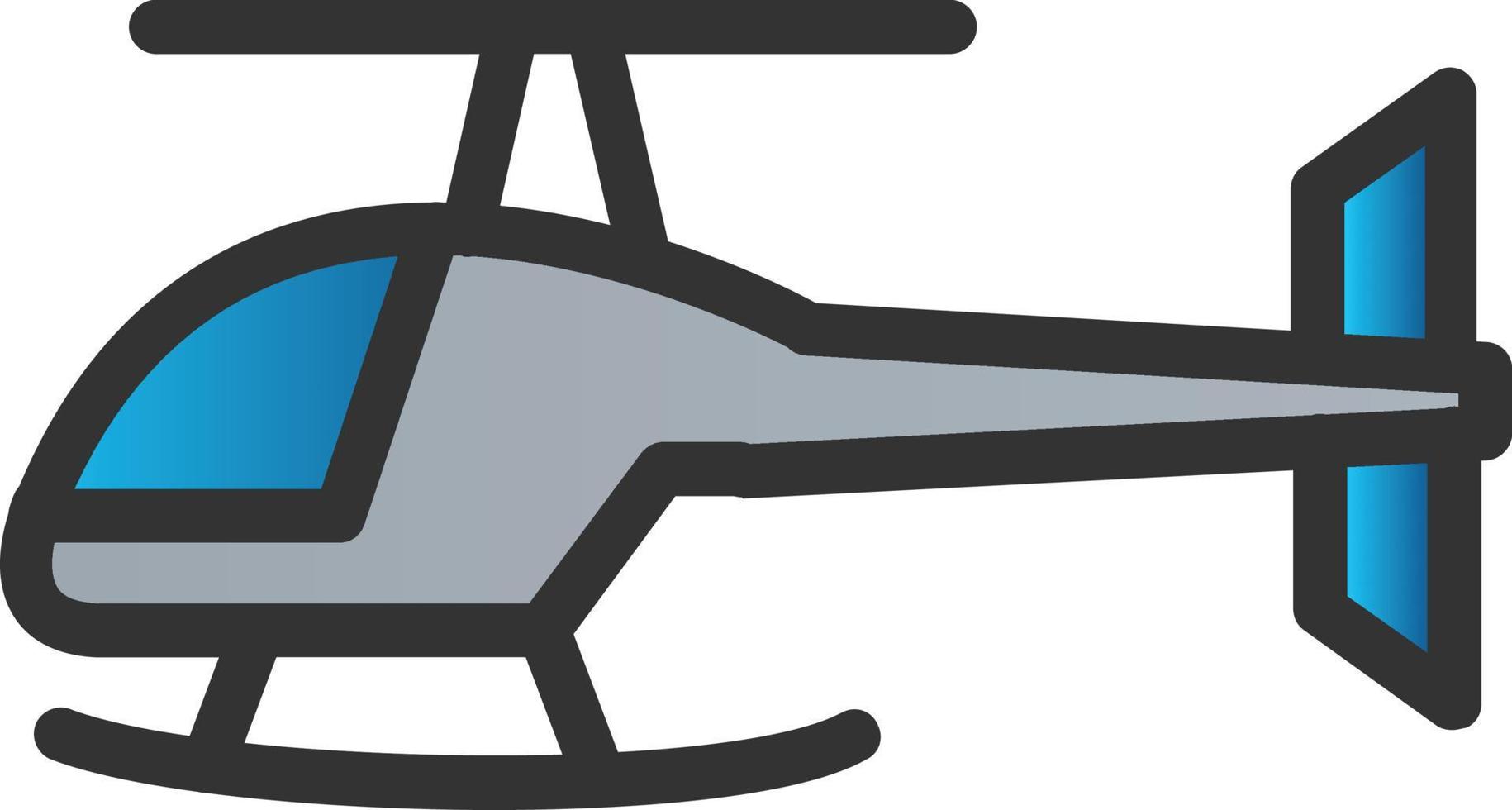 Helicopter Vector Icon Design