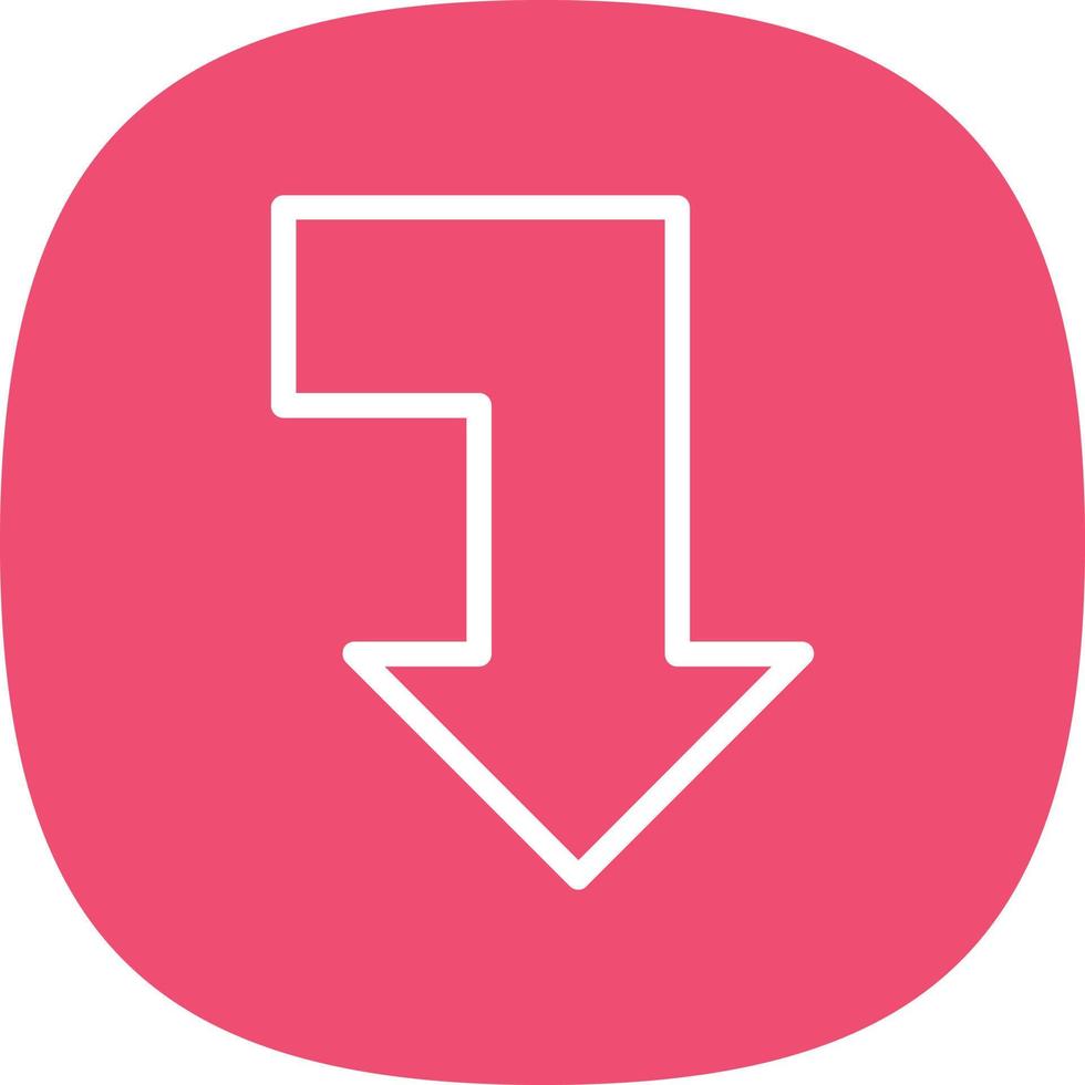 Level Down Alt Vector Icon Design