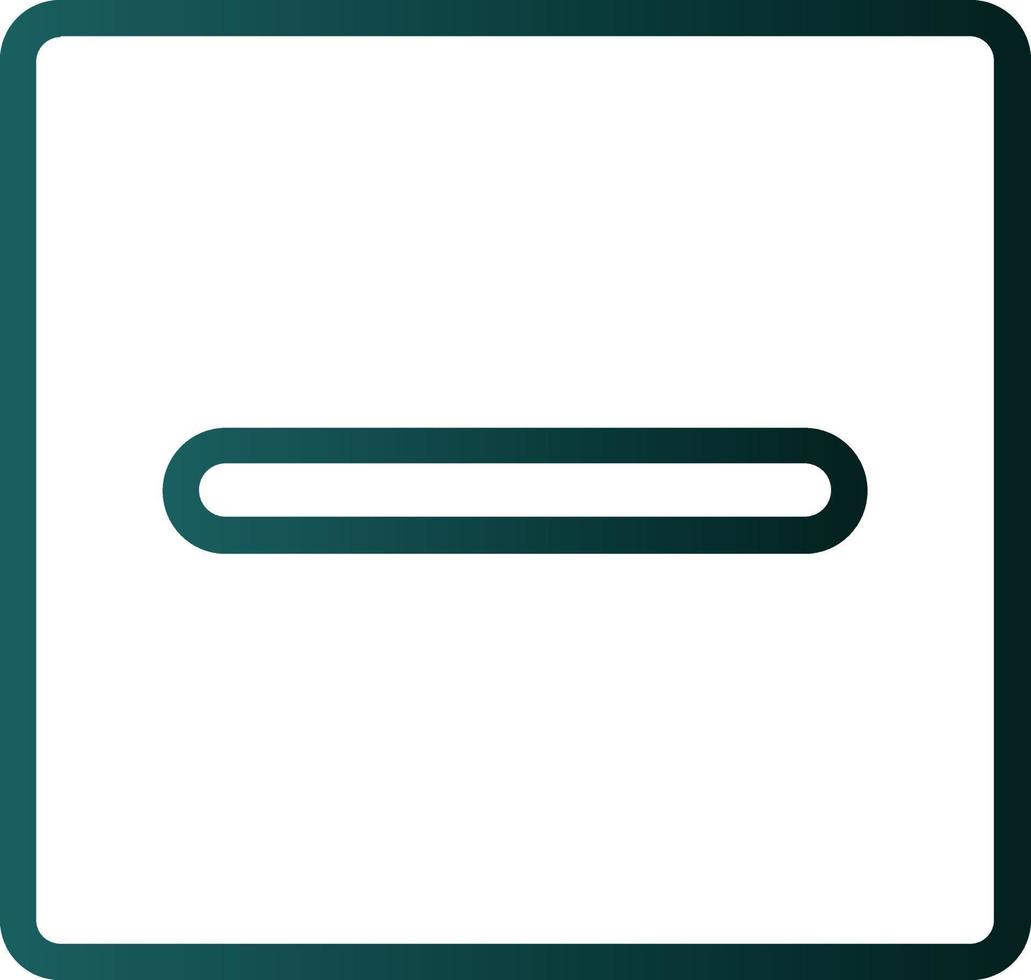 Minus Square Vector Icon Design