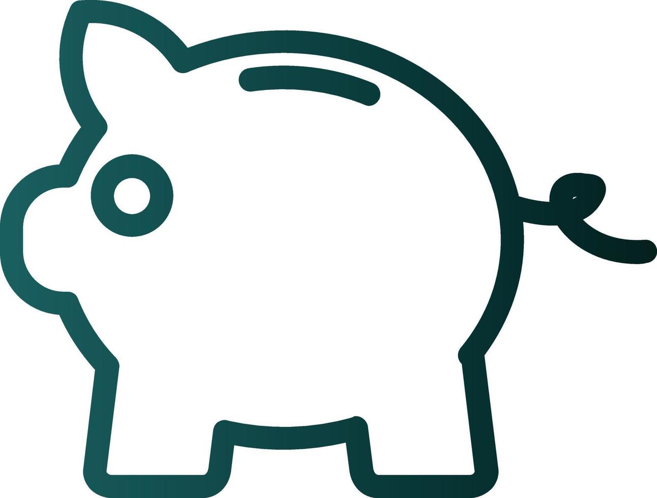 Piggy Bank Vector Icon Design