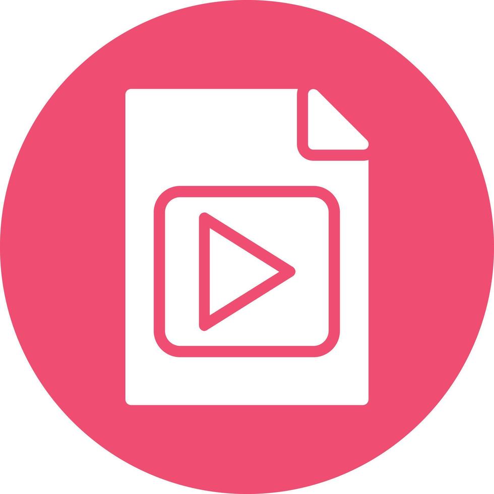 File Video Vector Icon Design