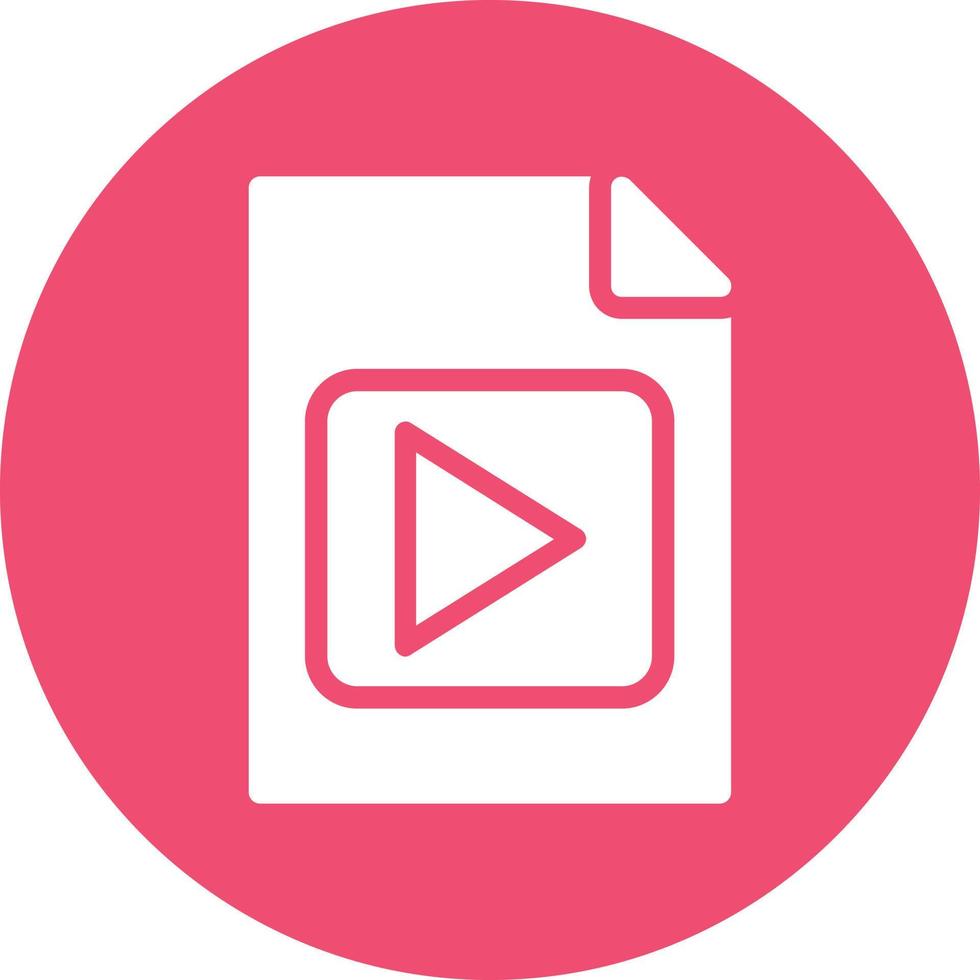 diseño de icono de vector de video de archivo