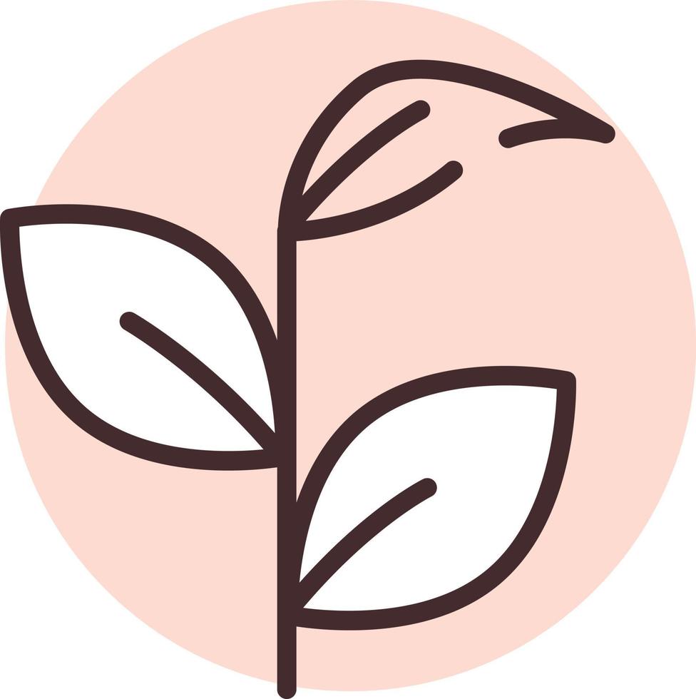 Eco allergy, icon, vector on white background.