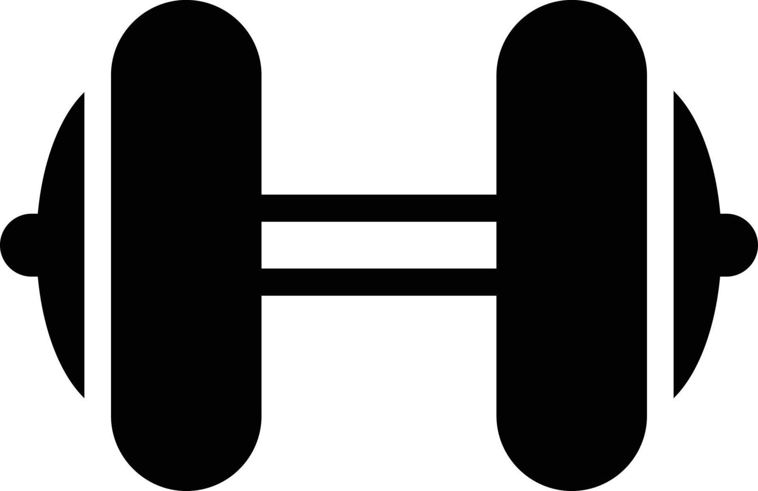 Dumbbell Vector Icon Design