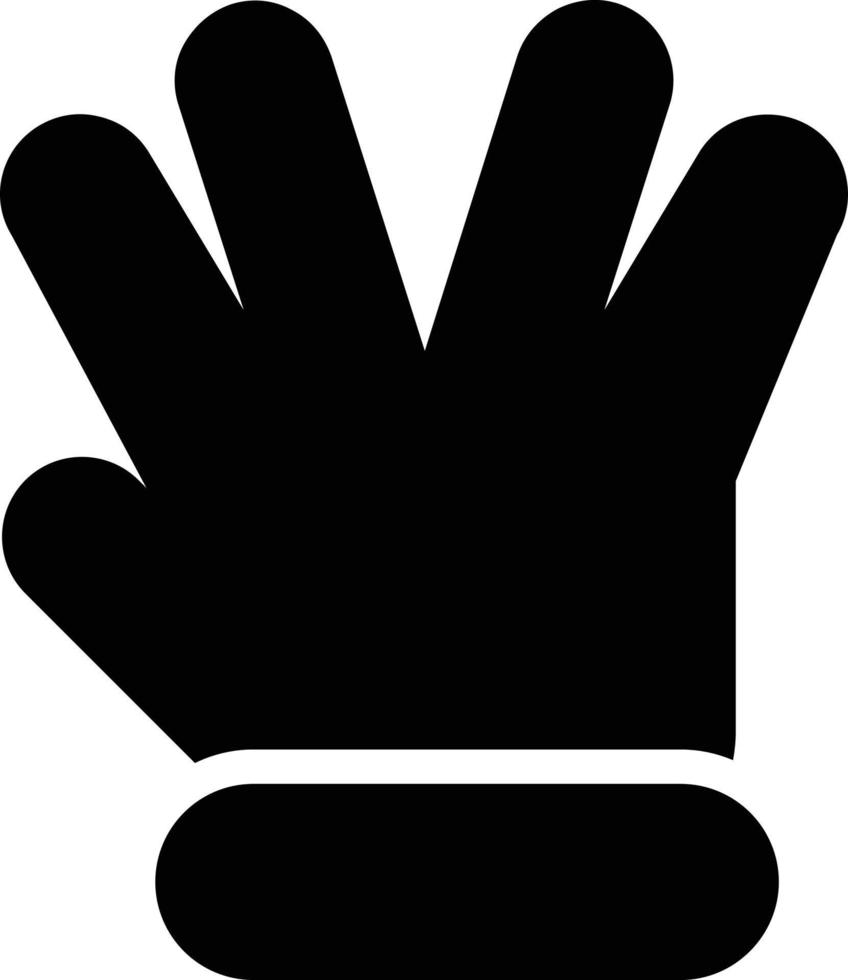 diseño de icono de vector de spock de mano