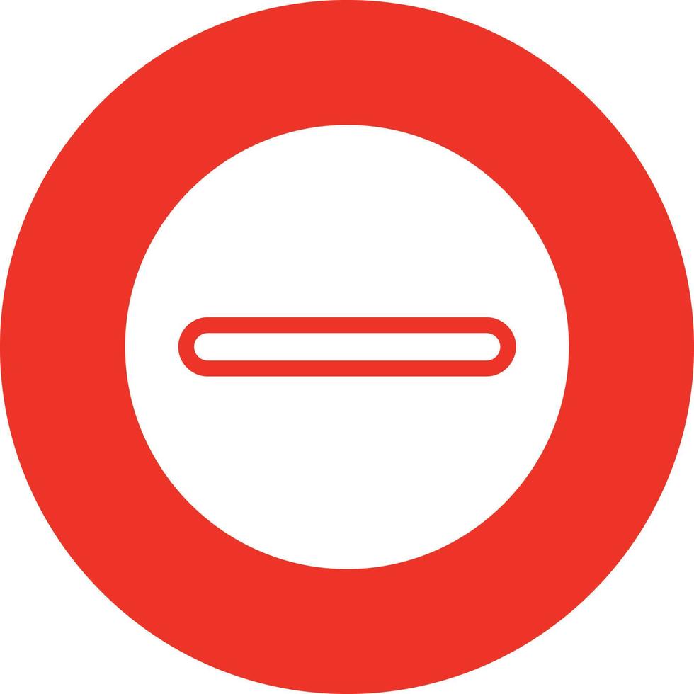 Minus Circle Vector Icon Design