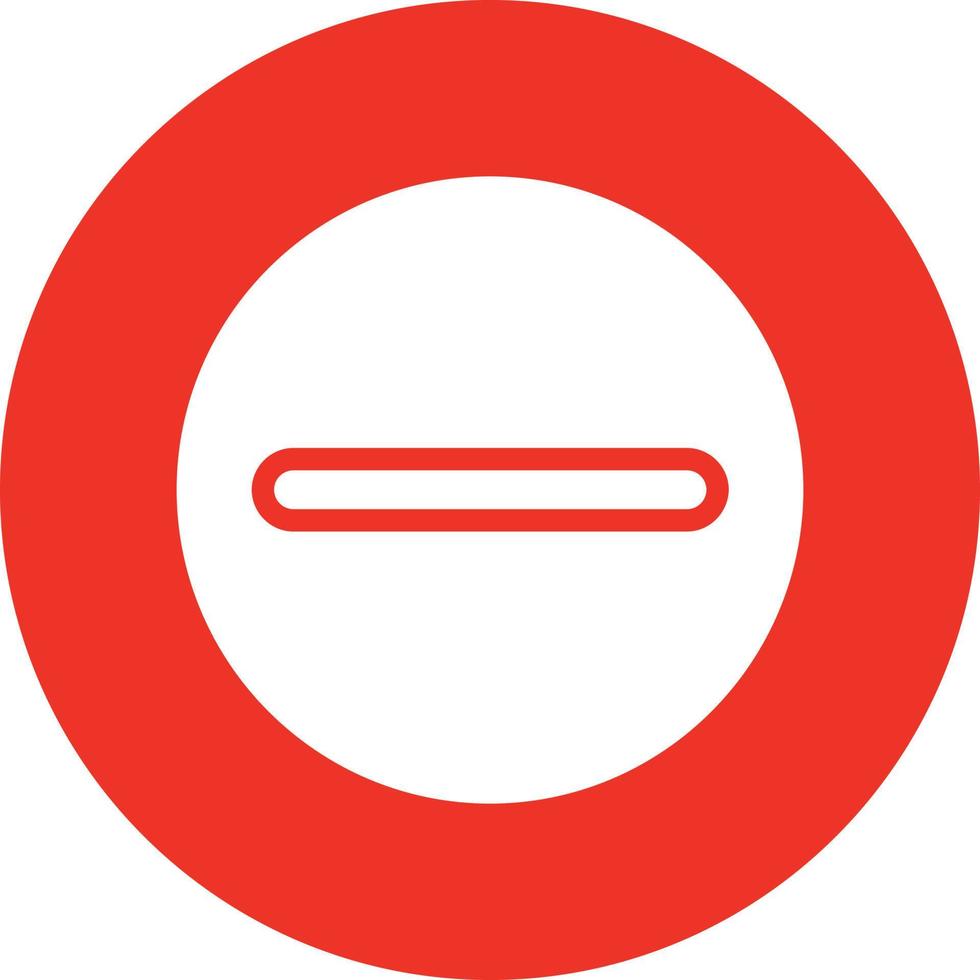 Minus Circle Vector Icon Design