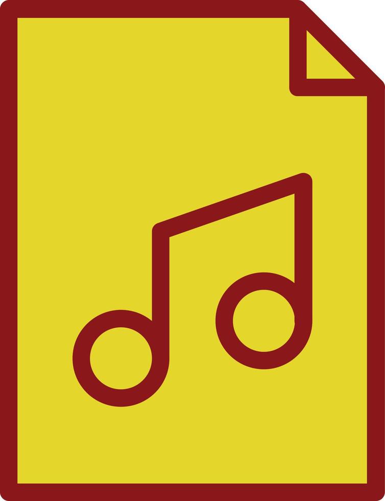 diseño de icono de vector de audio de archivo