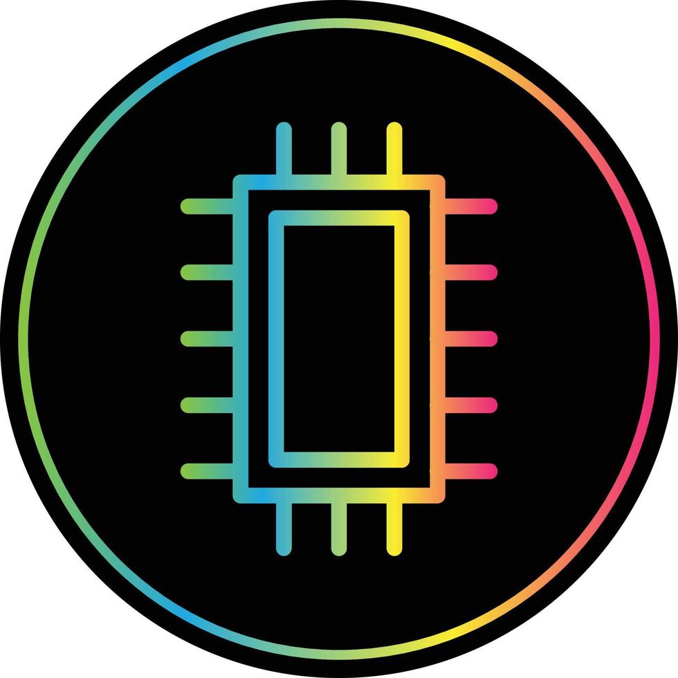 diseño de icono de vector de microchip