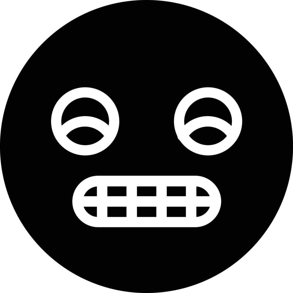 Grimace Vector Icon Design
