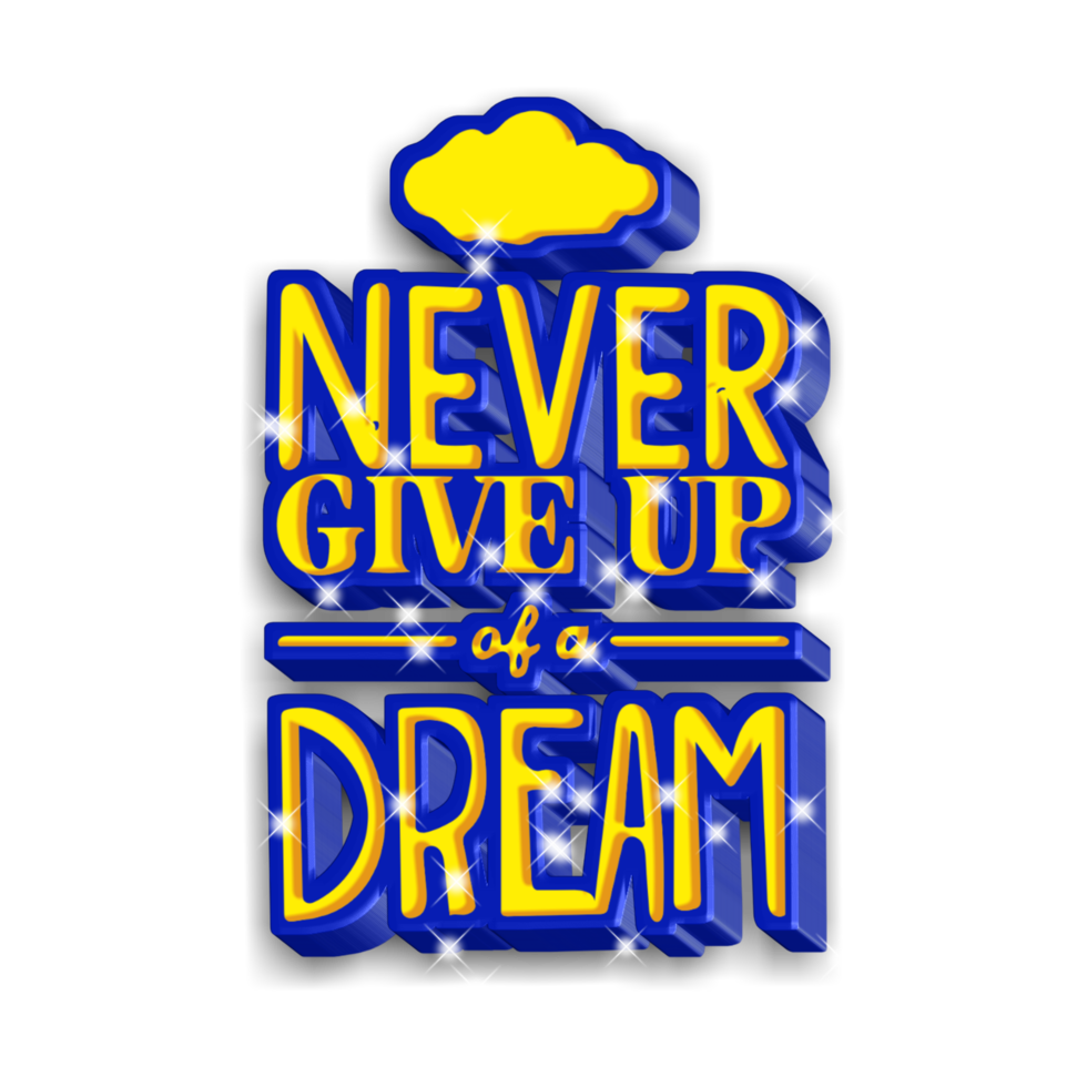 Never give up png