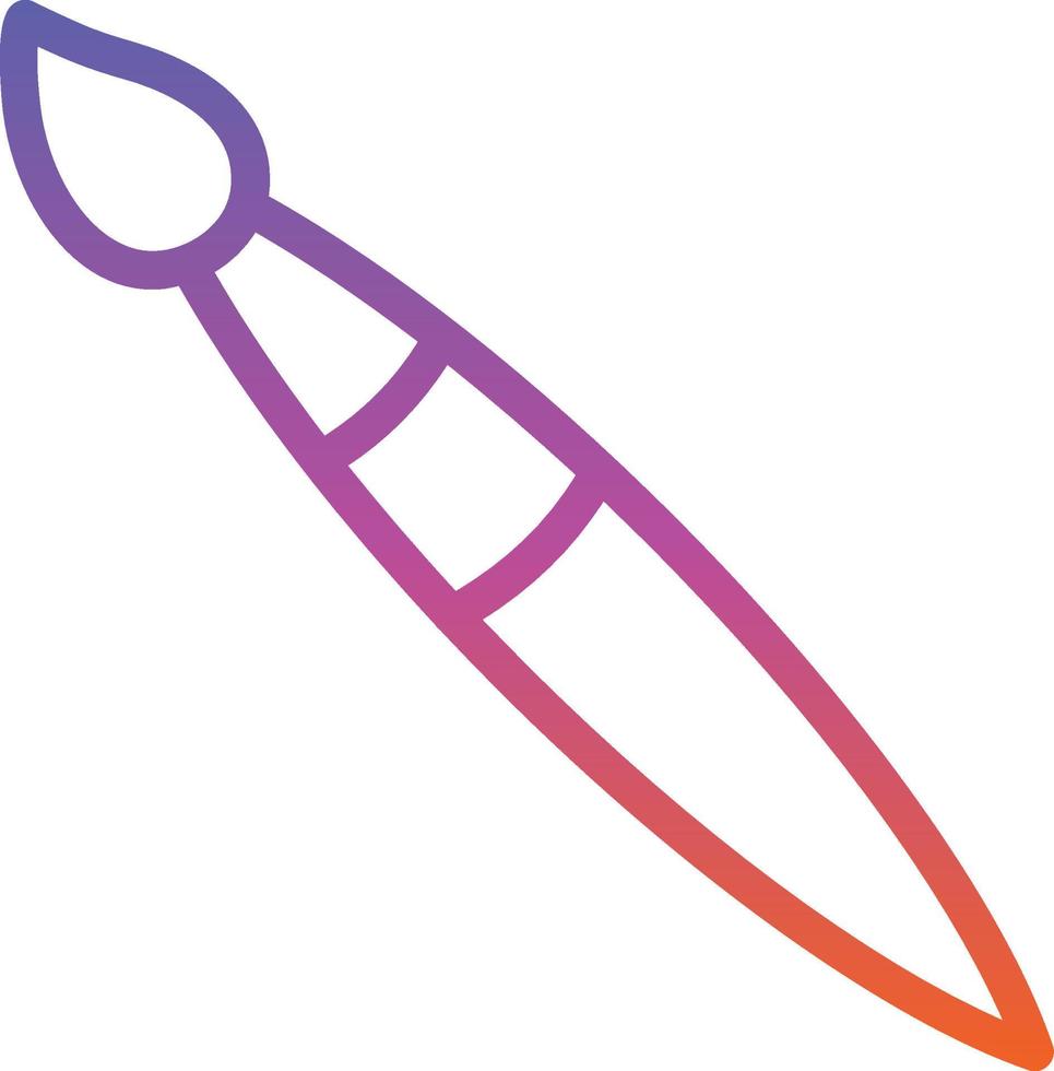 Paint Brush Vector Icon Design