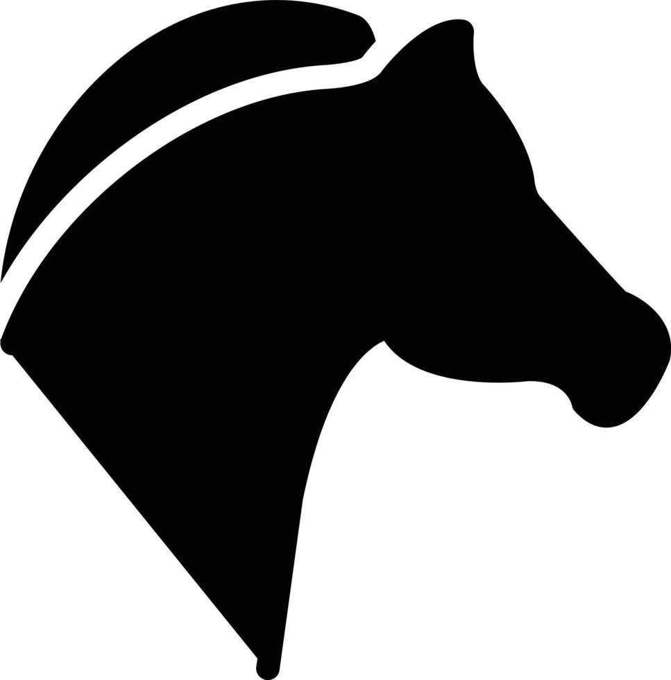 Horse Head Vector Icon Design