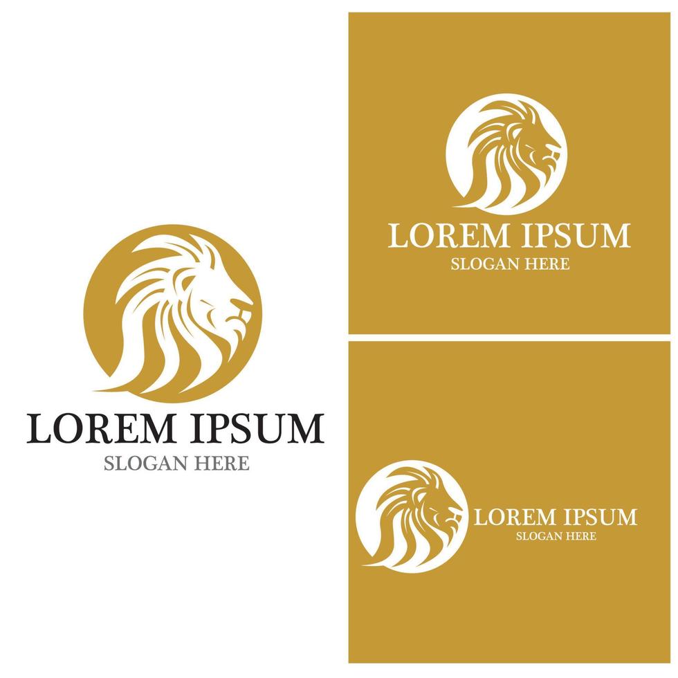 Lion Logo Template vector icon