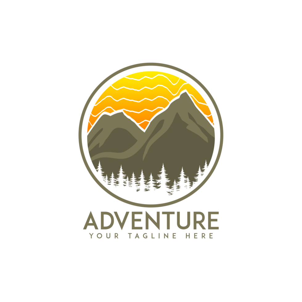 Mountain Logo Design modern png