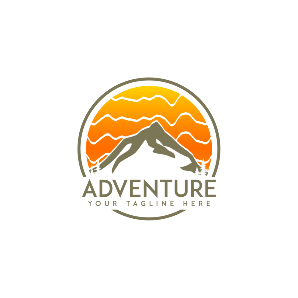 Mountain Logo Design modern png